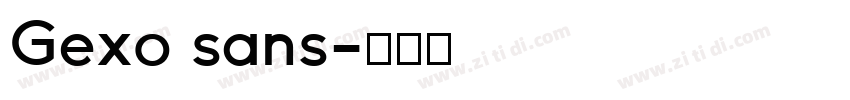 Gexo sans字体转换